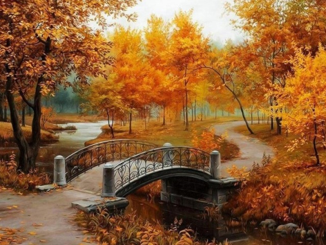 Diamond painting brug park