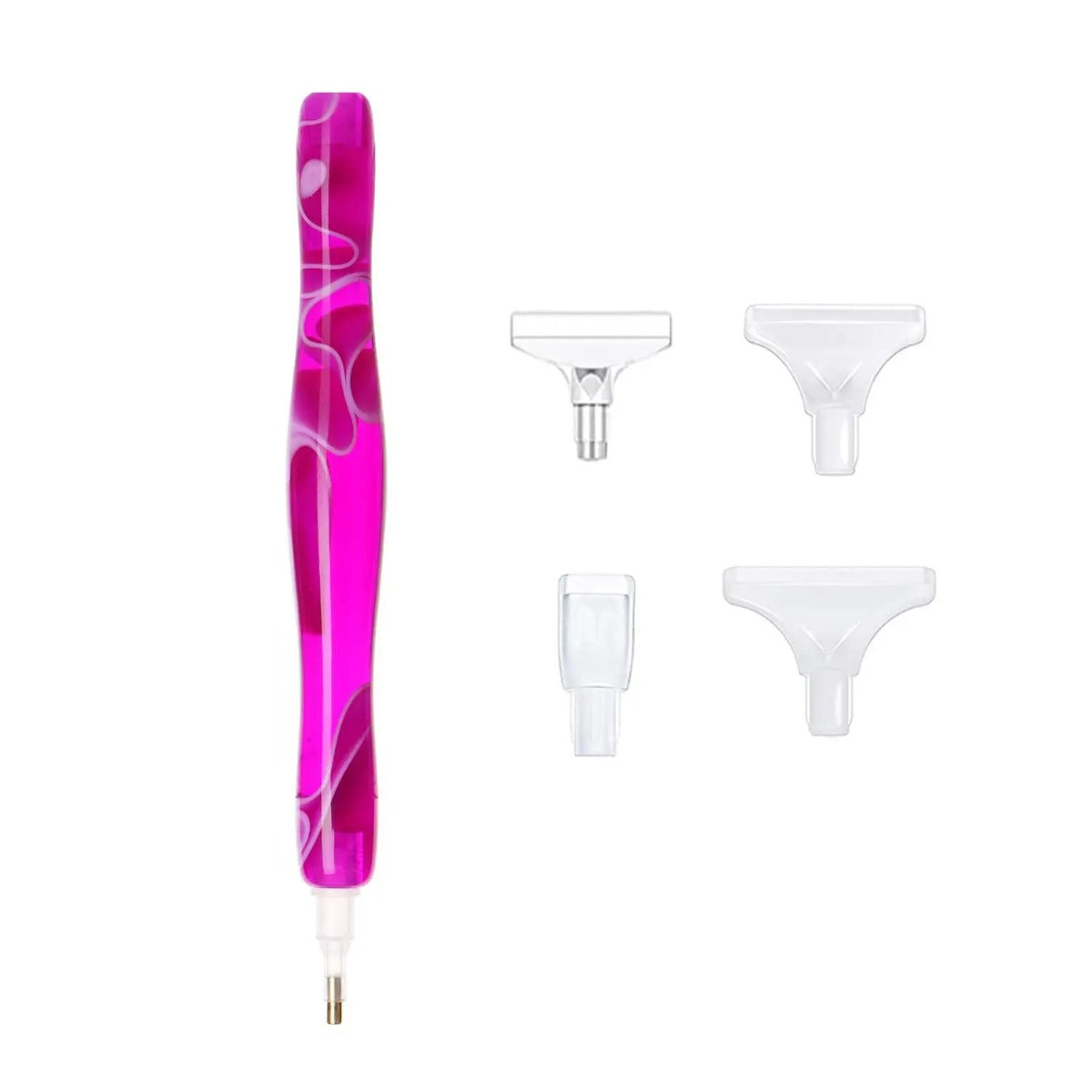 Diamond painting Luxe pen met plastic opzetstukken
