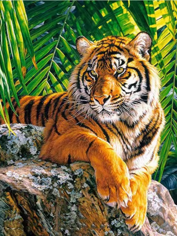 Diamond painting Tijger