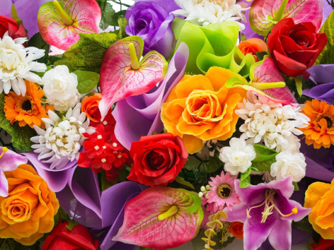 Diamond painting bloemen
